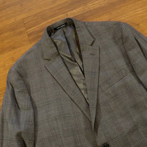 Kenneth Cole Awareness Sport Coat Approx 42R Slim Fit Gray - Picture 2 of 7